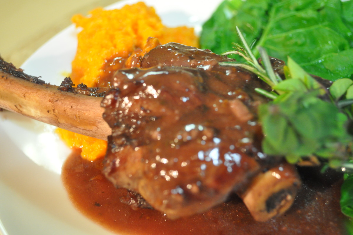 Orange Braised Lamb Shanks