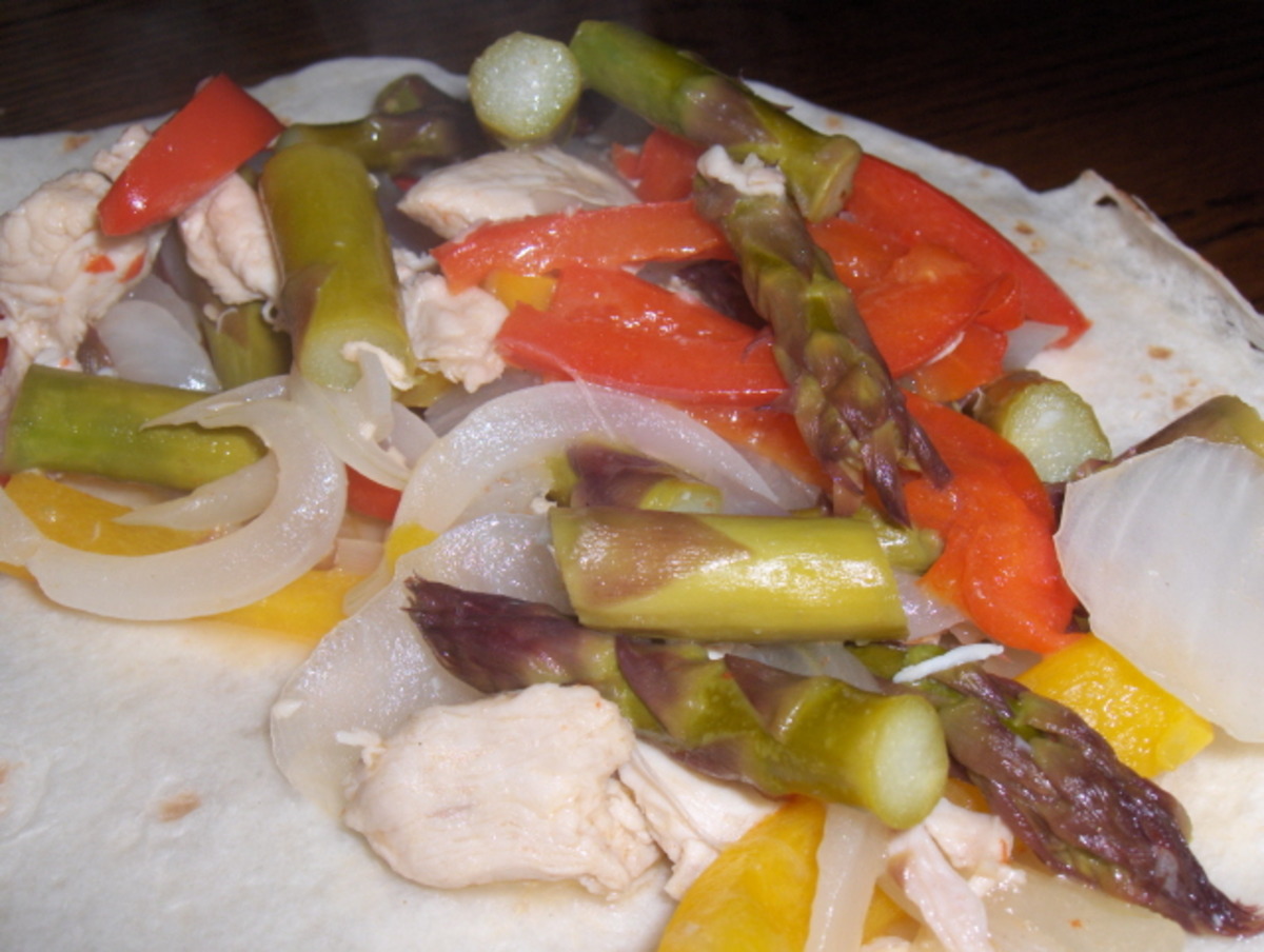 Asparagus Chicken Fajitas