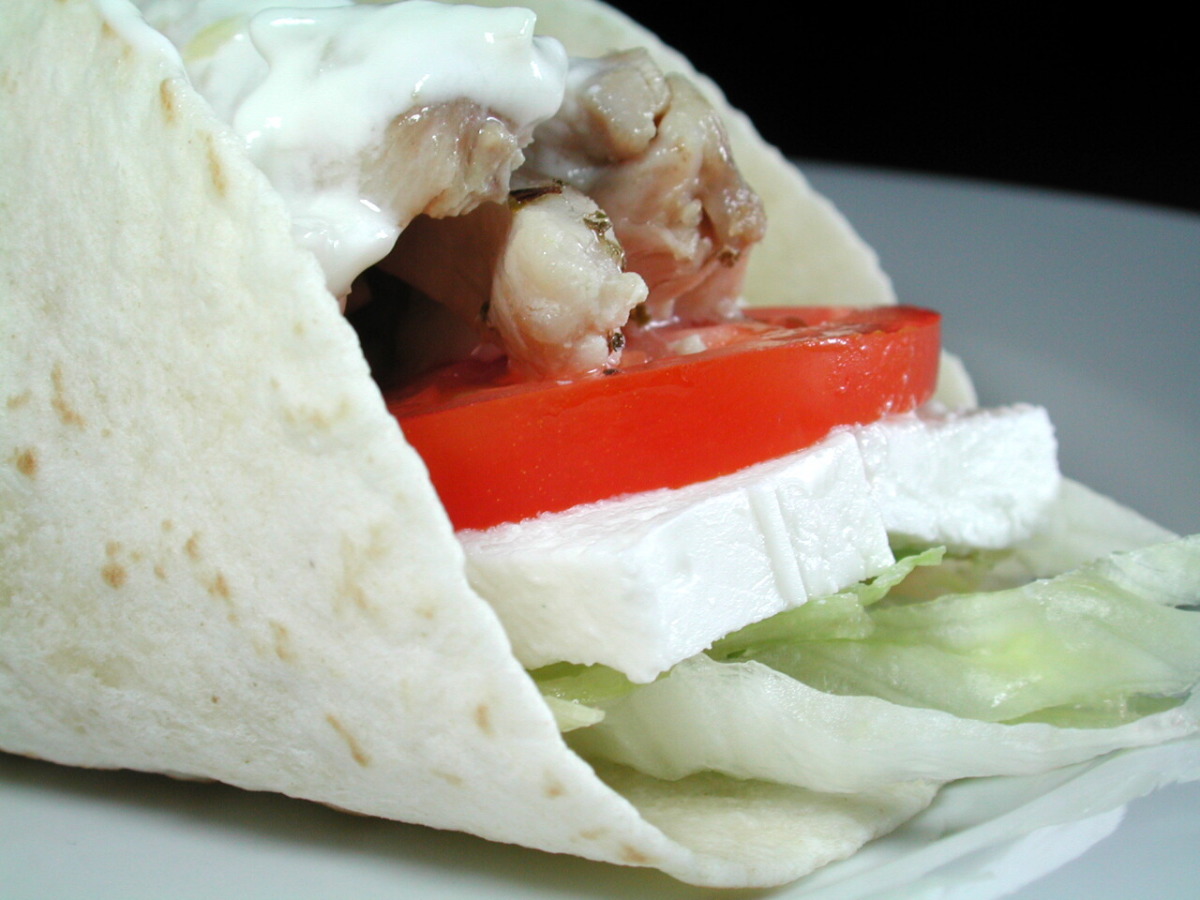 Chicken Souvlaki Wrap
