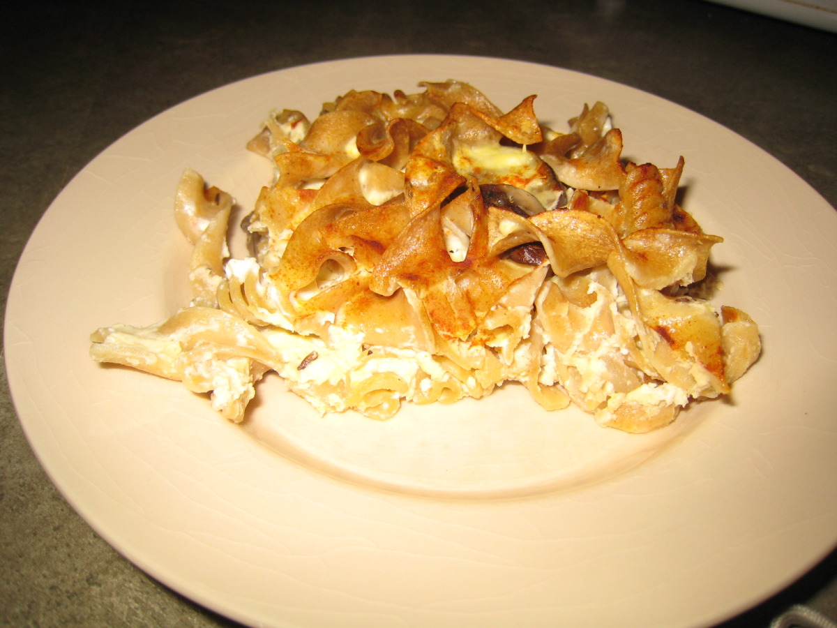 CzechStyle Farmer Cheese, Bacon & Noodle Bake Recipe