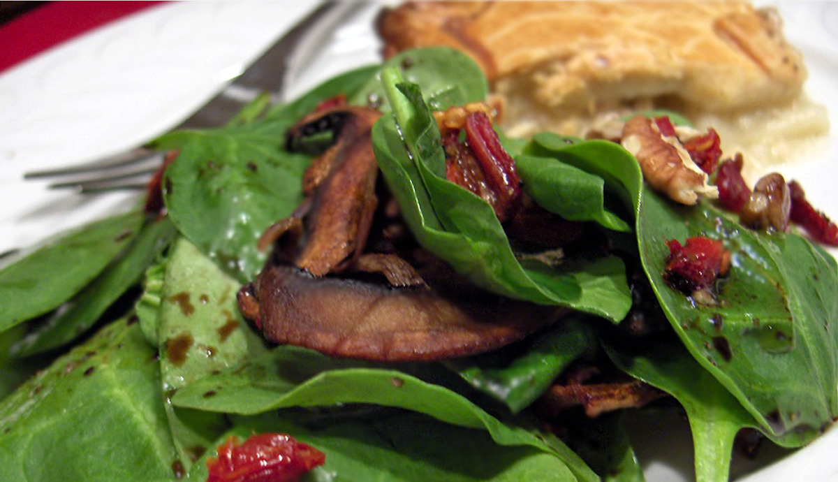 Spinach Salad With Pecans and Sun-Dried Tomato image