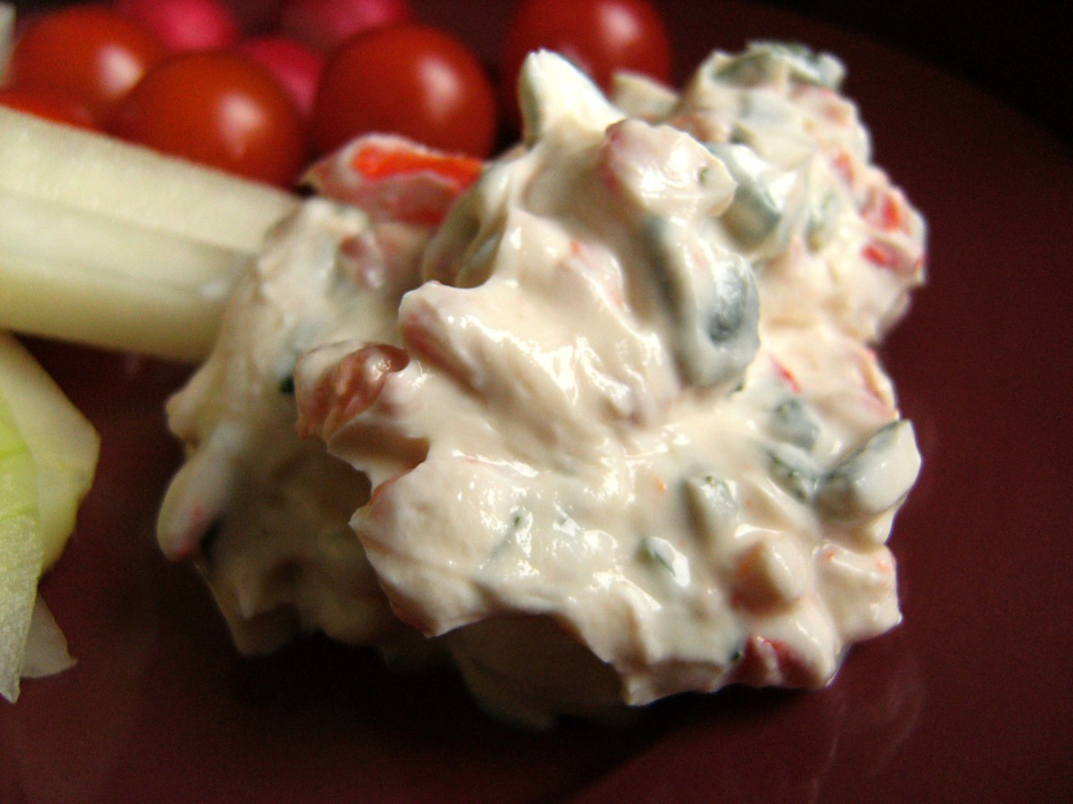 Cream Cheese, Capsicum and Parsley Dip