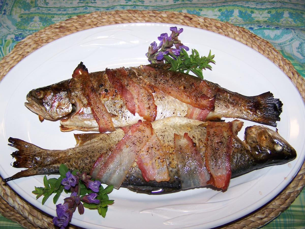 Bacon-Wrapped Trout Recipe 