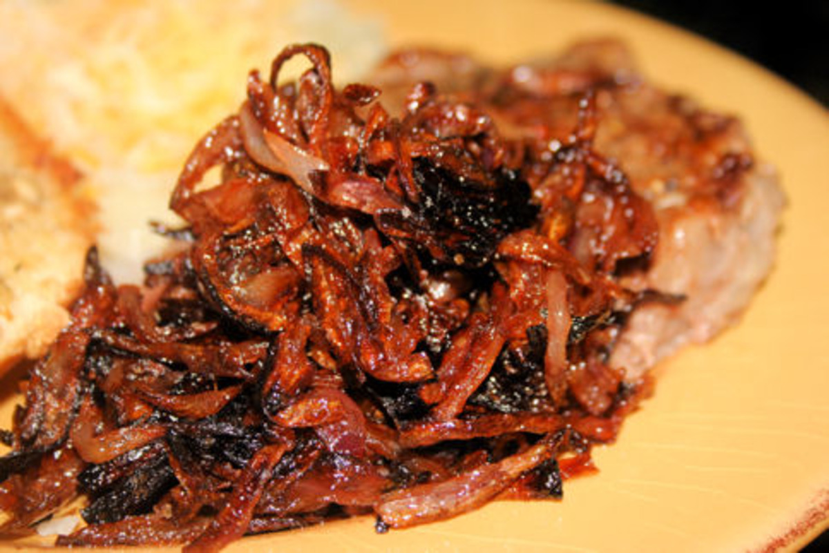 Caramelized shop red onions
