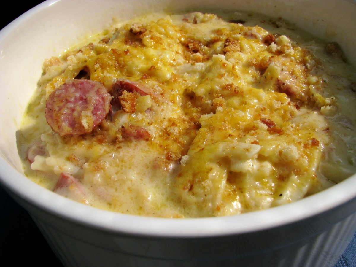 UberBraten Kielbasa & Sauerkraut Casserole Recipe