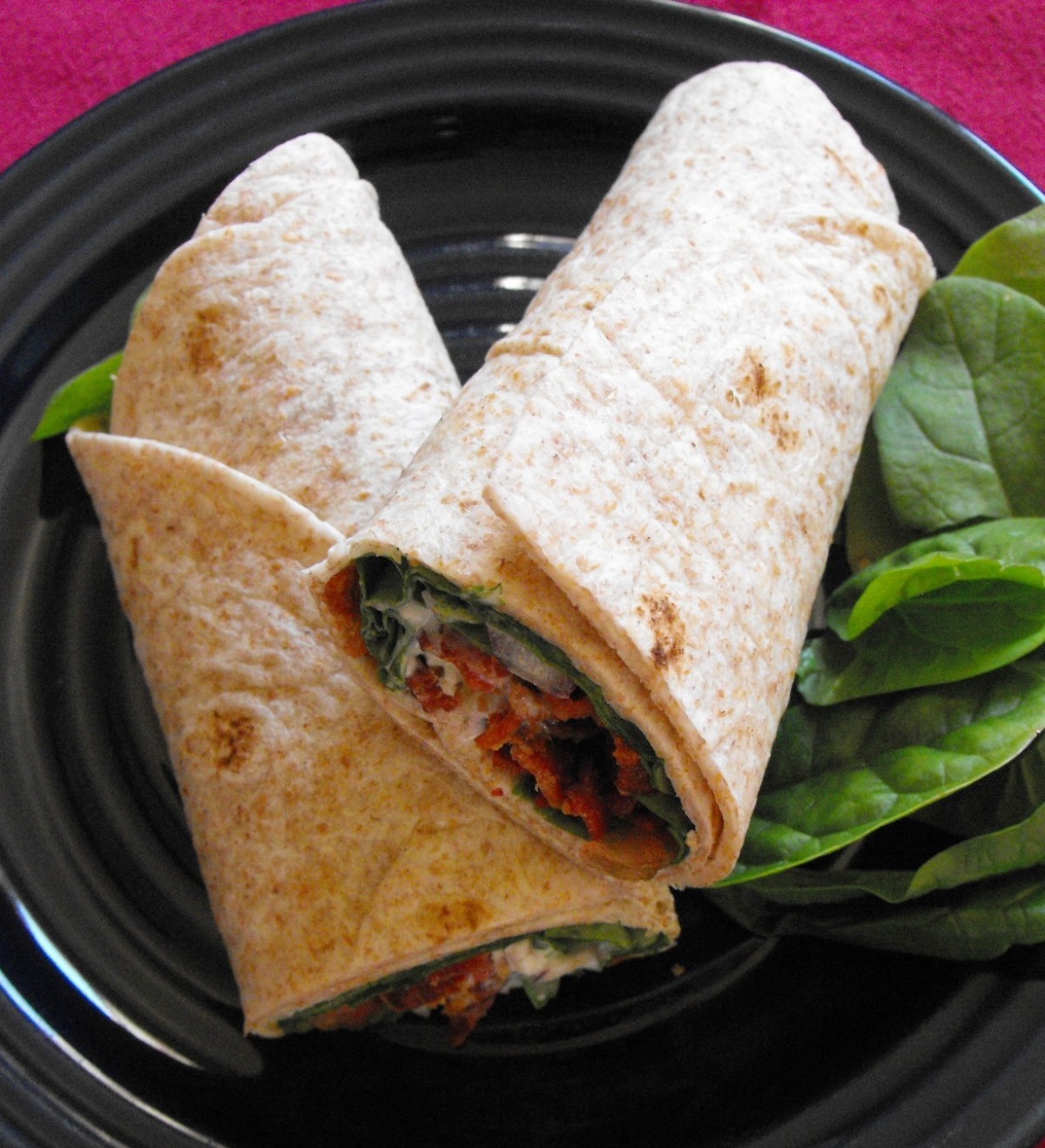 Easy Spinach Wraps