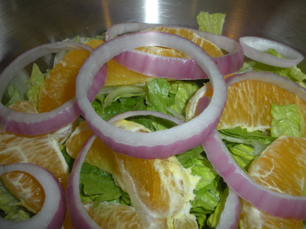 Orange and Red Onion Salad image