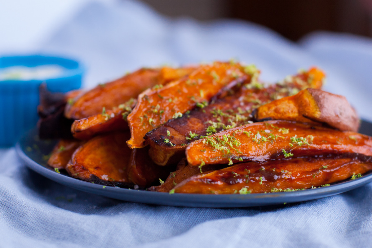 White Sweet Potato Fries (Cinnamon Cayenne!) - Champagne Tastes®