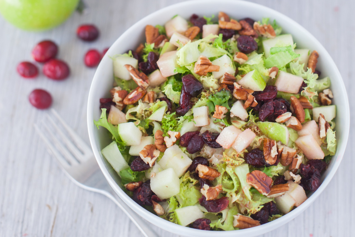 Belgian Endive and Apple Salad With Cranberry Vinaigrette
