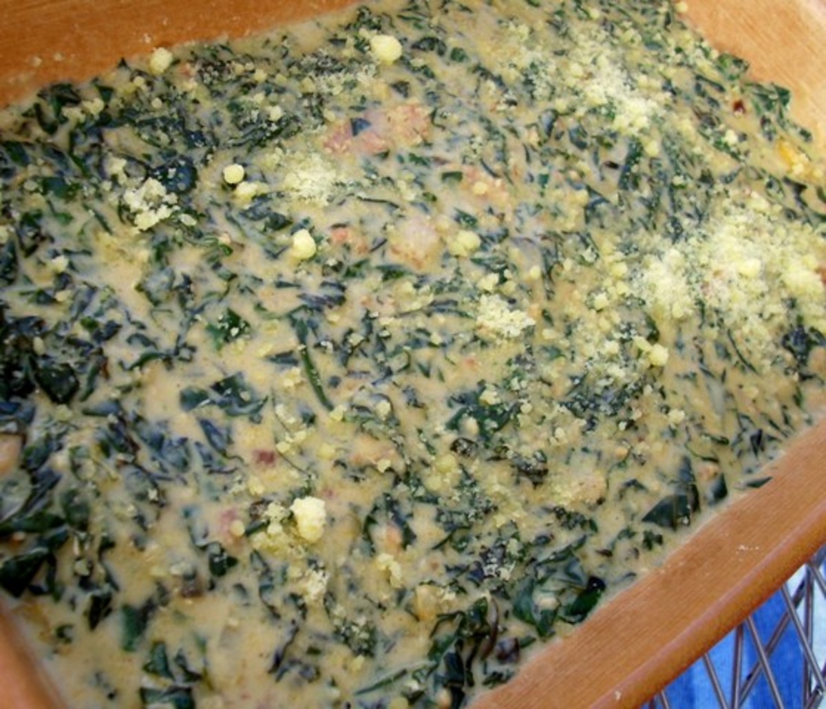 Creamed Spinach and Bacon Bake Recipe - Thanksgiving.Food.com