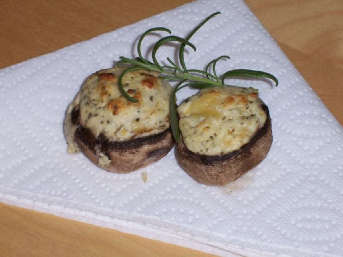 Easy Two Ingredient Stuffed Mushrooms