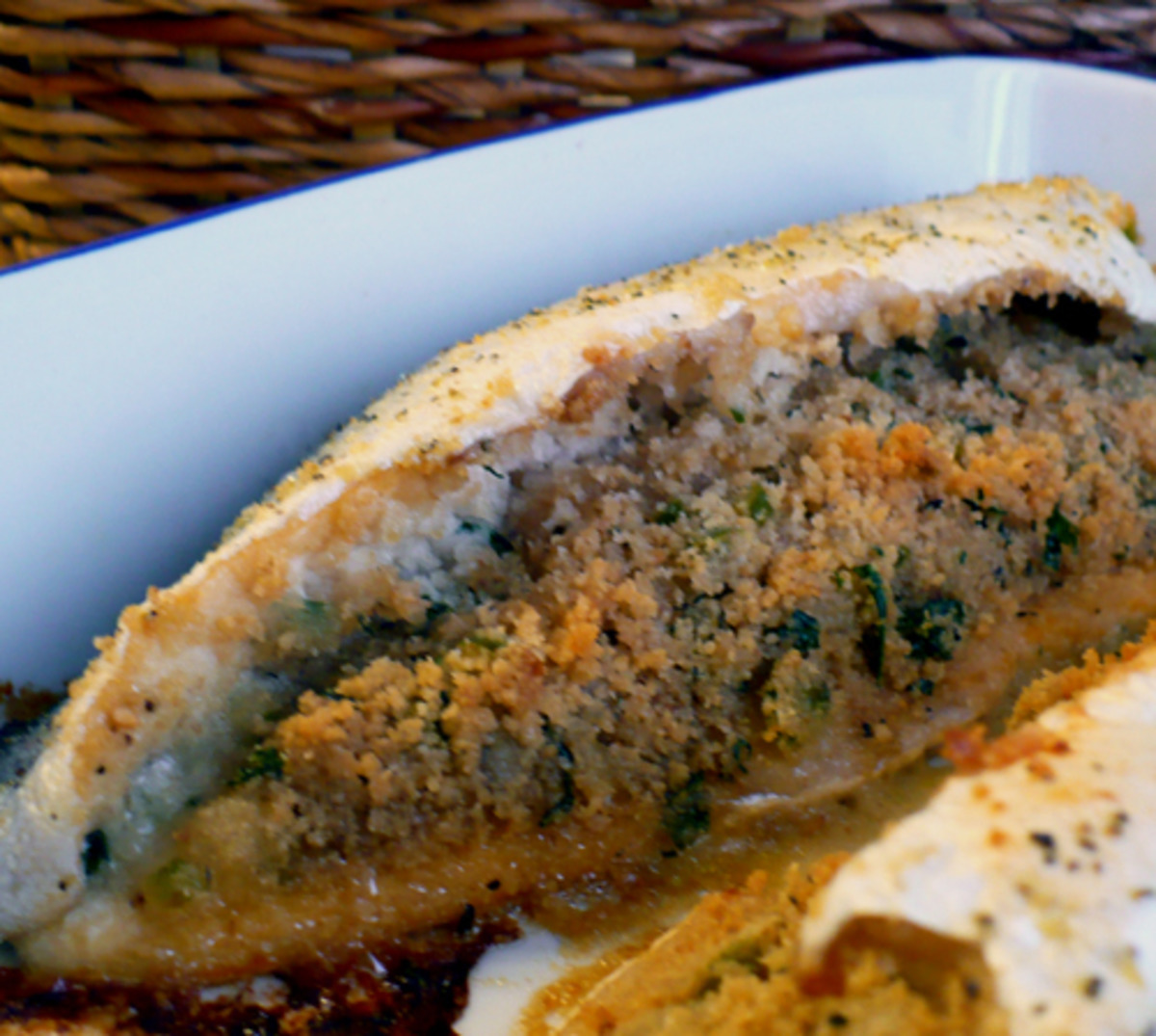 Stuffed Baked Trout image