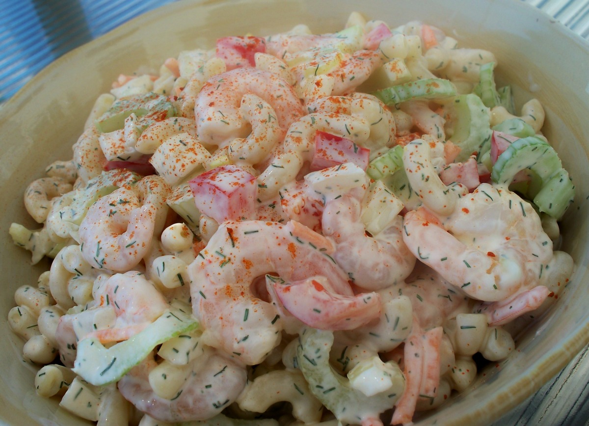 Creamy Shrimp Pasta Salad Recipe Food Com