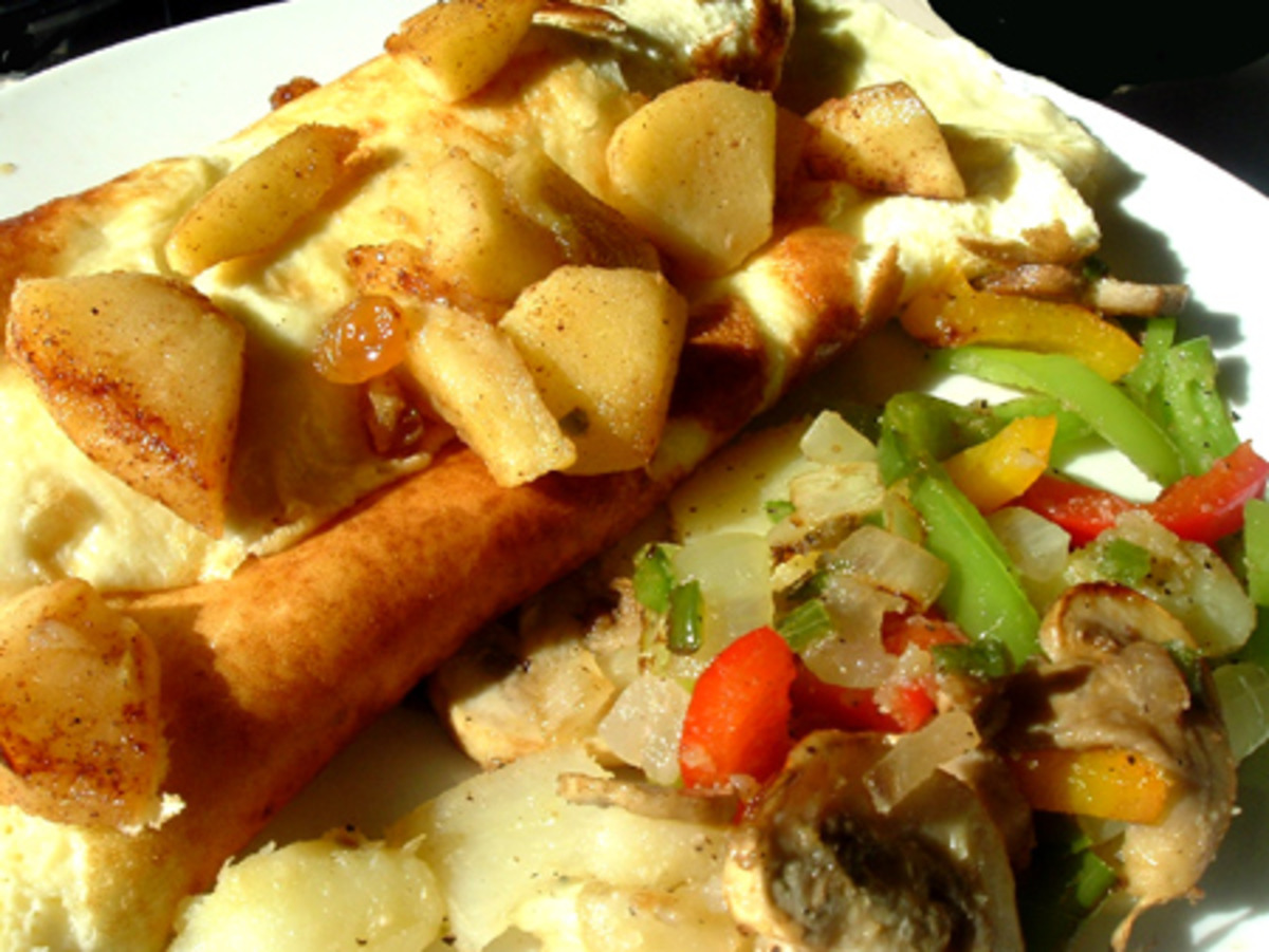 Best Apple Amaretto Cream Cheese Omelet For Two Recipes