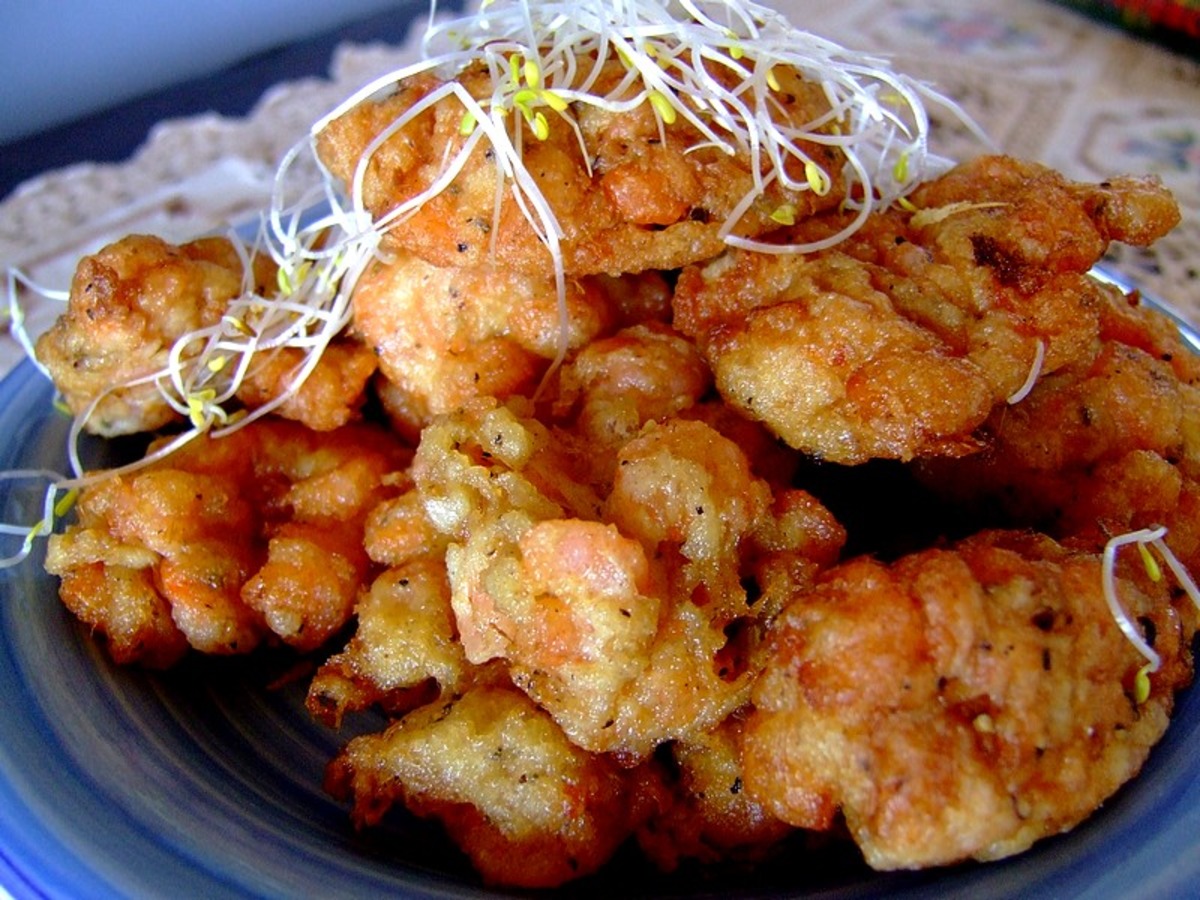 Deep-Fried Shrimp Bites