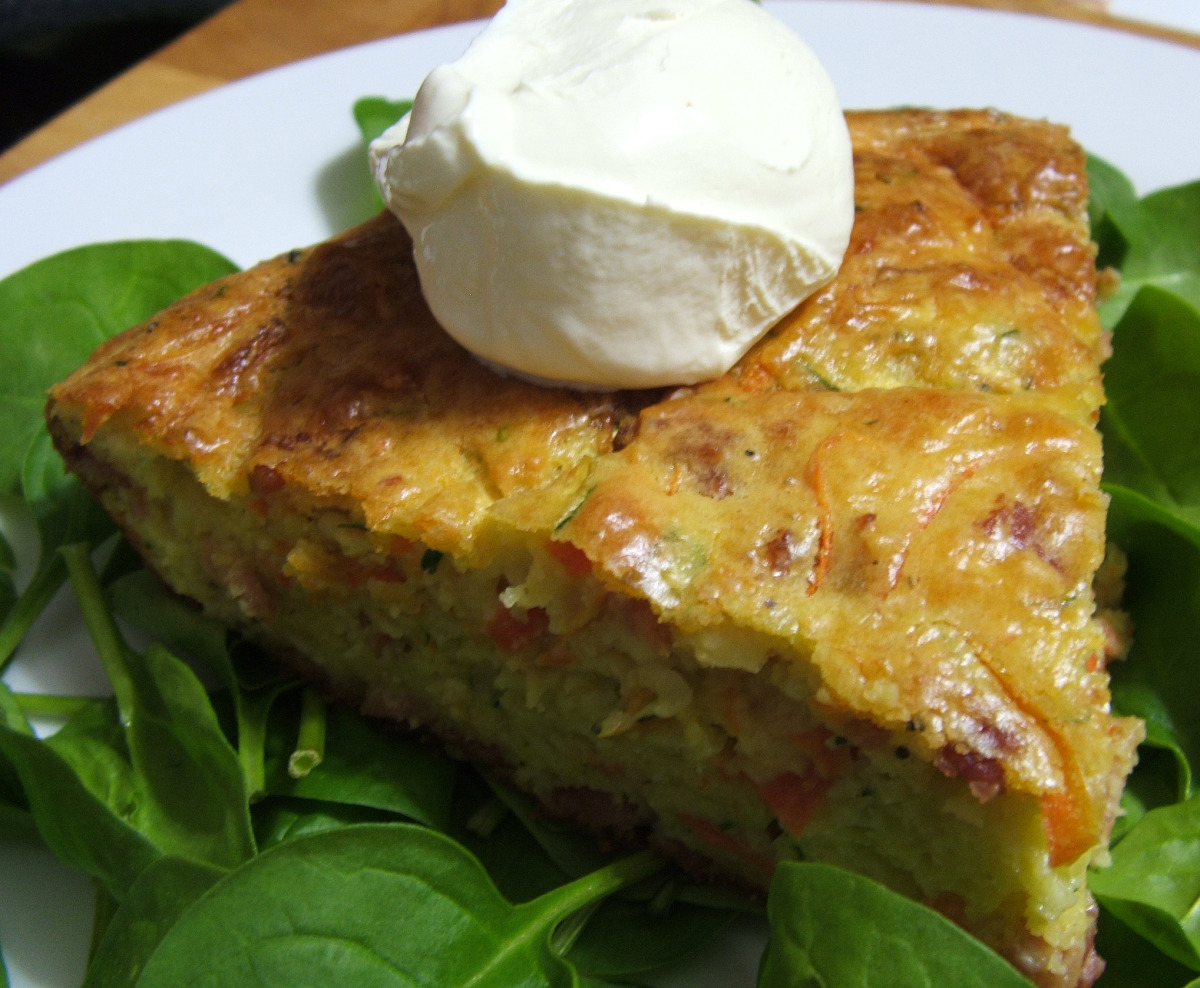Bacon and Vegetable Slice