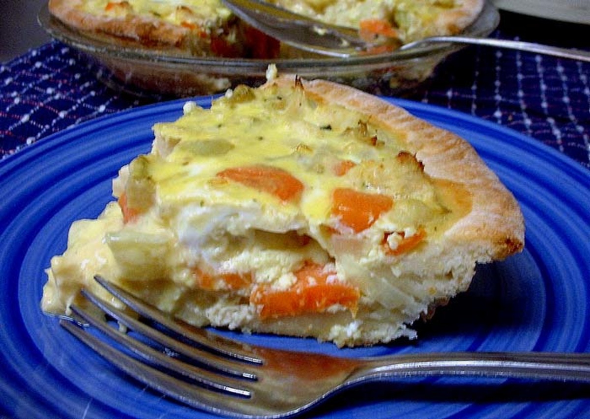 Chicken Vegetable Quiche Recipe