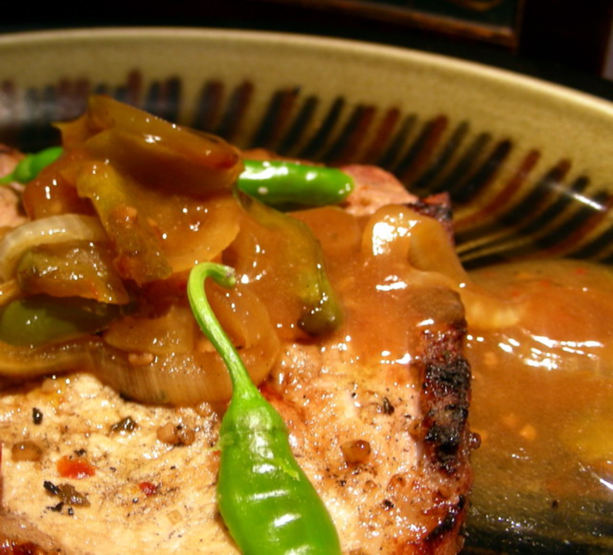 Grilled Pork Chops With Vegetables