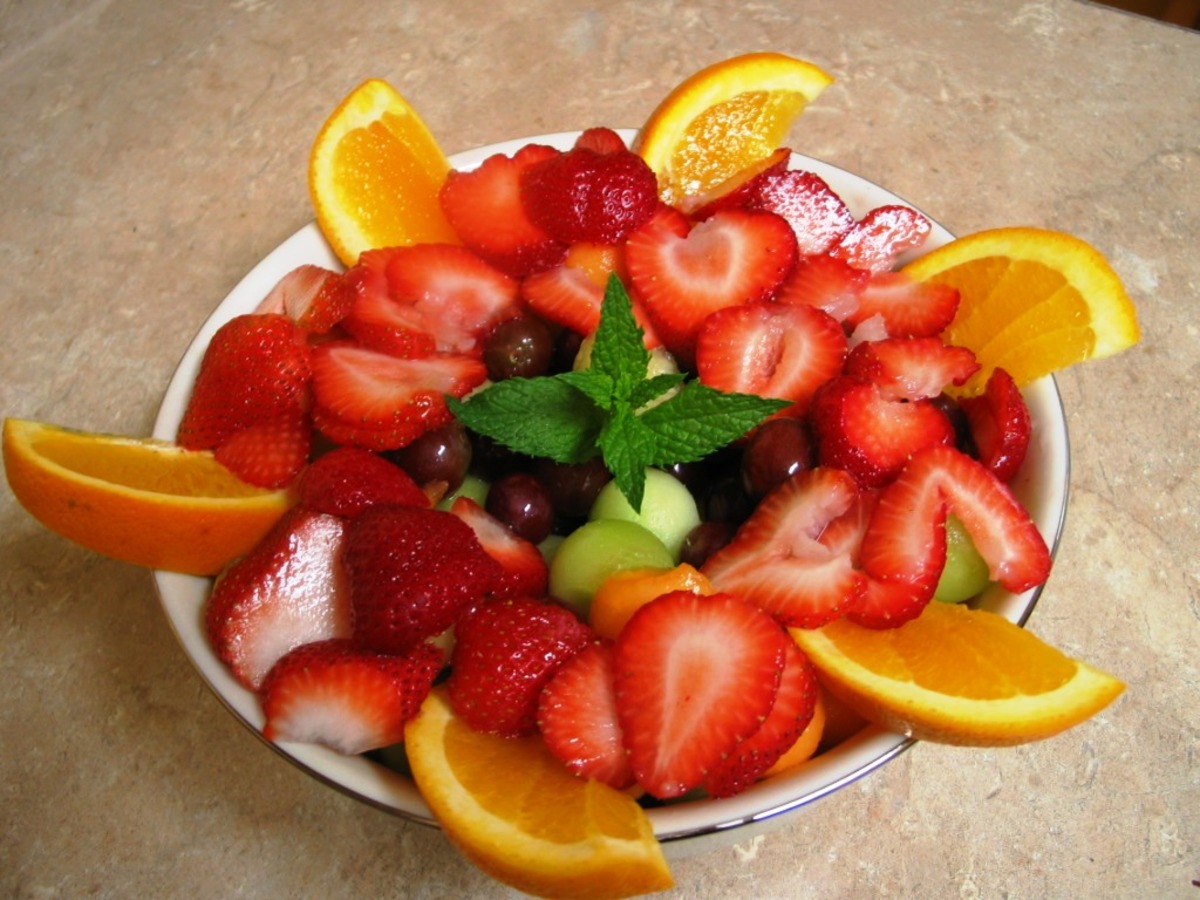 strawberry fruit platter