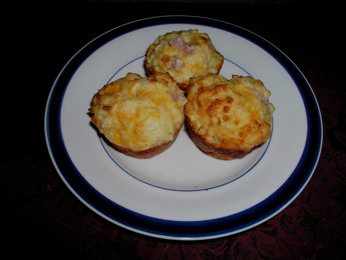Ham Cheese and Pineapple Muffins