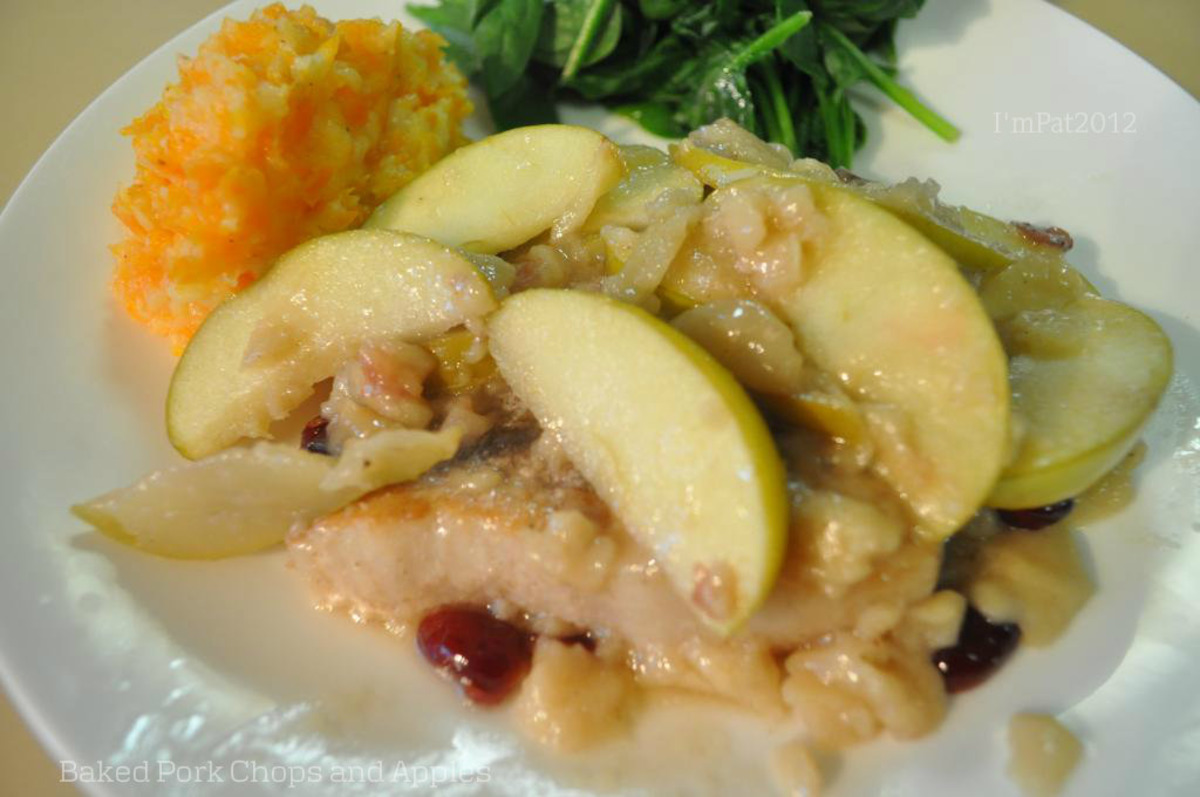 Fall Baked Pork Chops & Apples