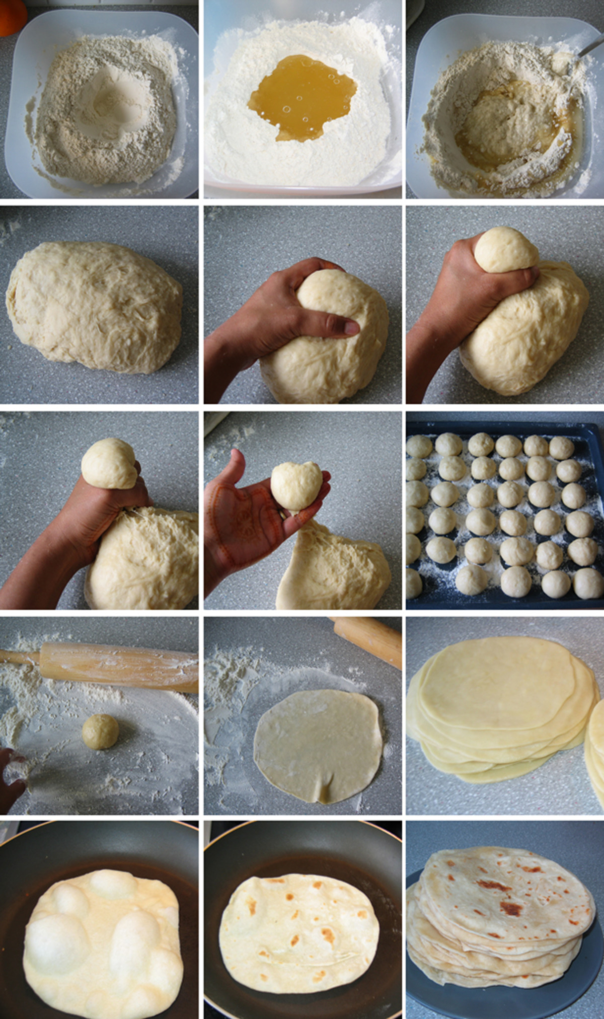 Cómo hacer tortillas de harina