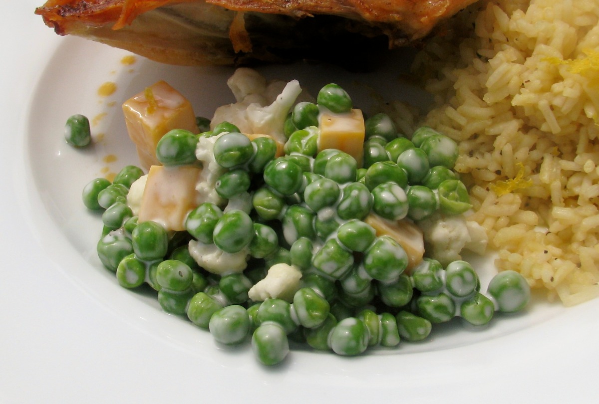 Cauliflower and Pea Salad