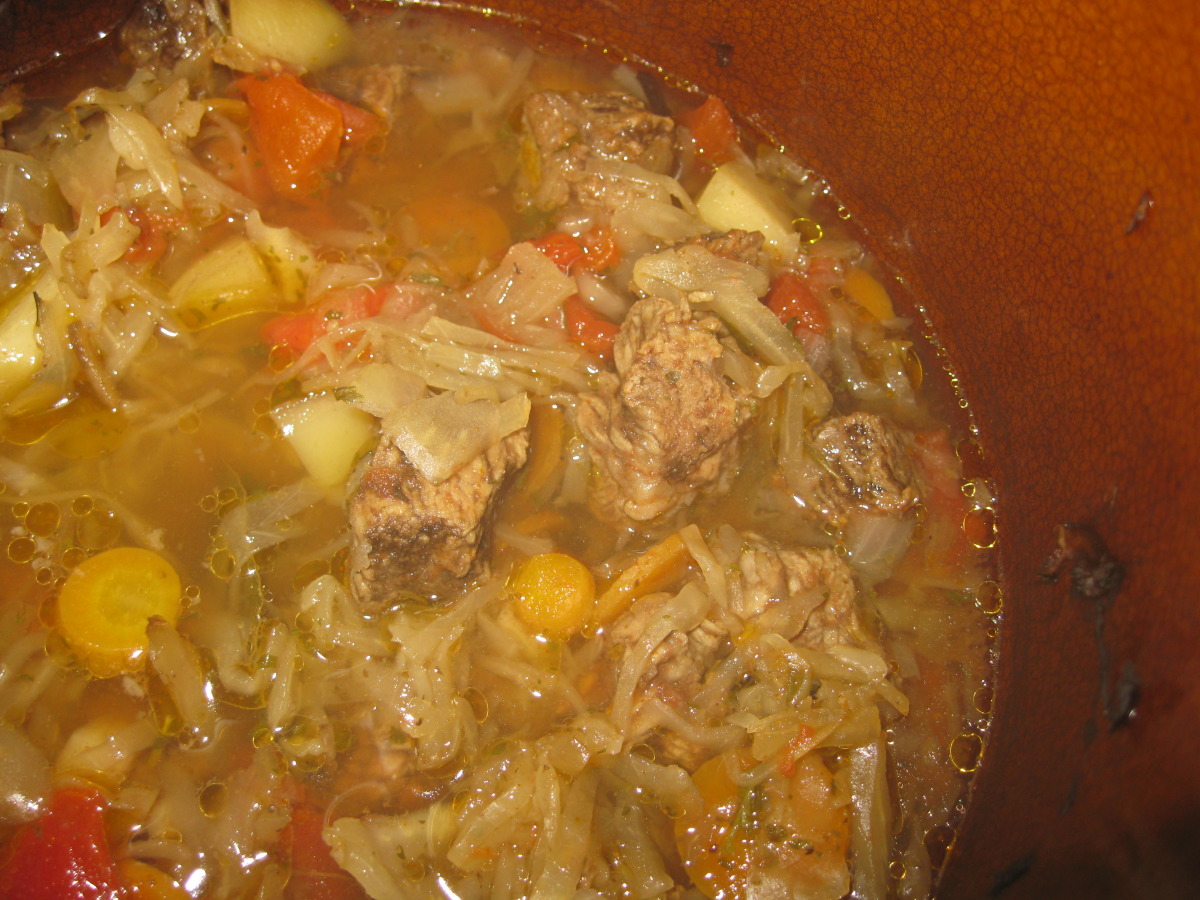 Slow Cooked Beef and Sauerkraut Stew_image