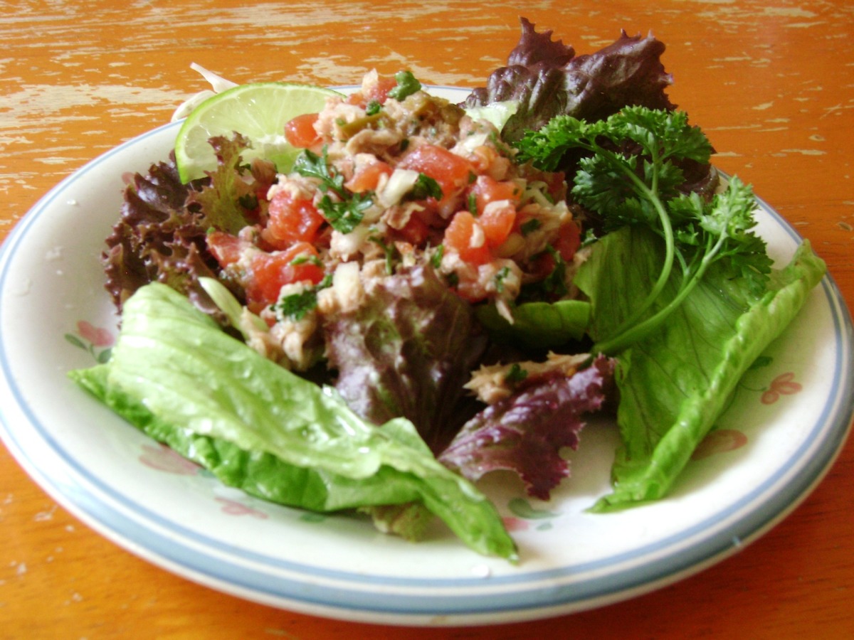 Cebiche De Atun ( Peruvian Canned Tuna Ceviche)