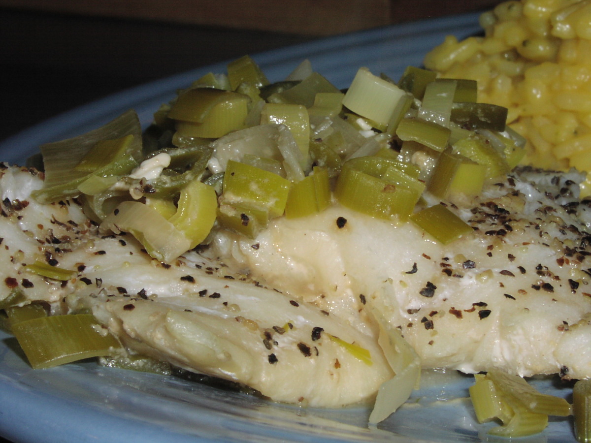 Fish Baked With Leeks_image