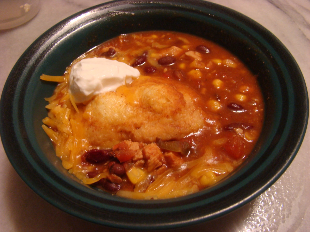 Southwestern Bean Soup With Cornmeal Dumplings_image