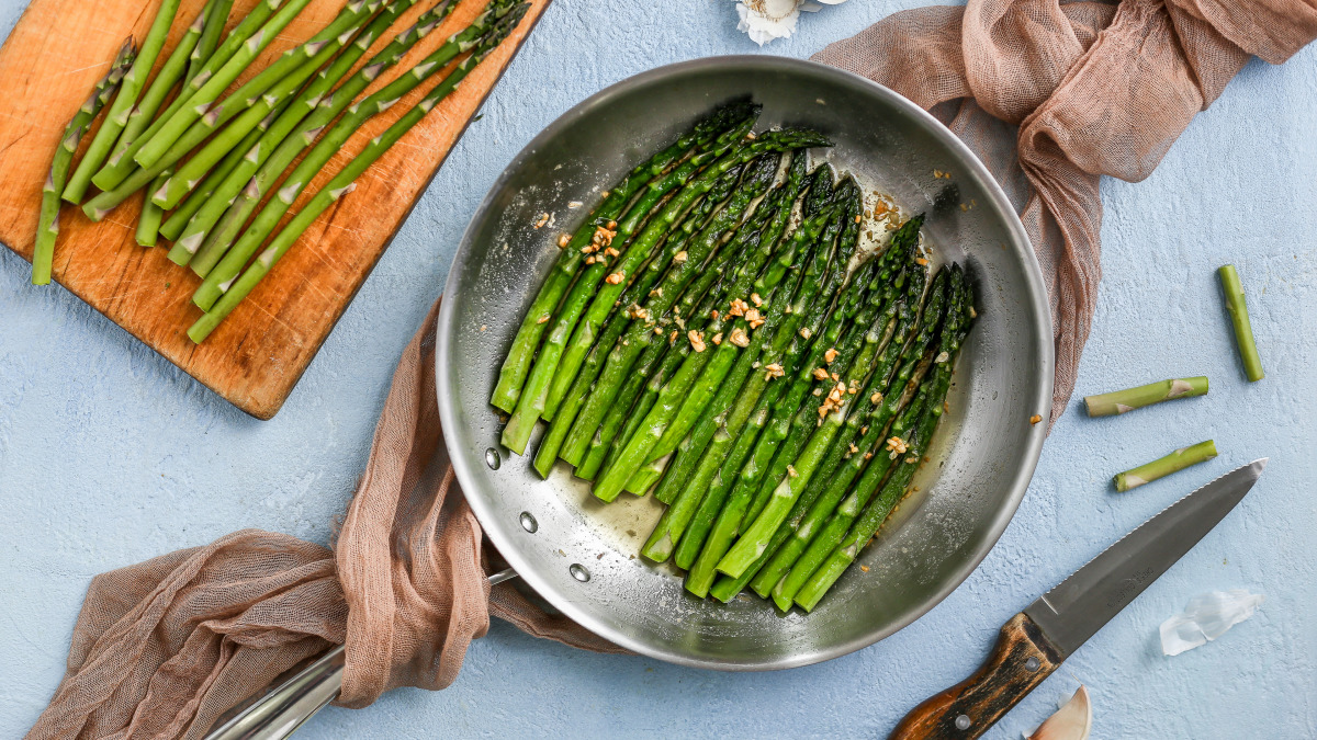 Asparagus Recipe Frying Pan 