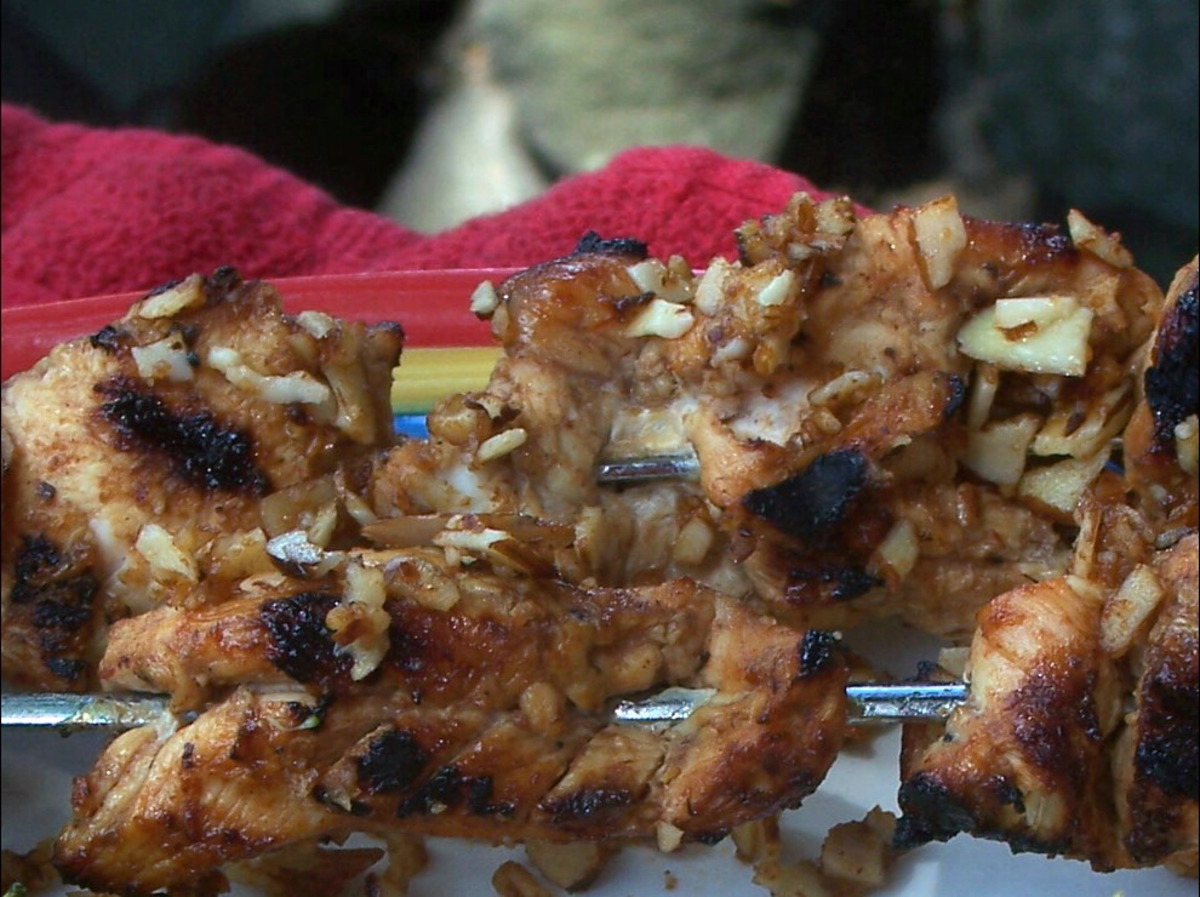Almond Chicken Kabobs