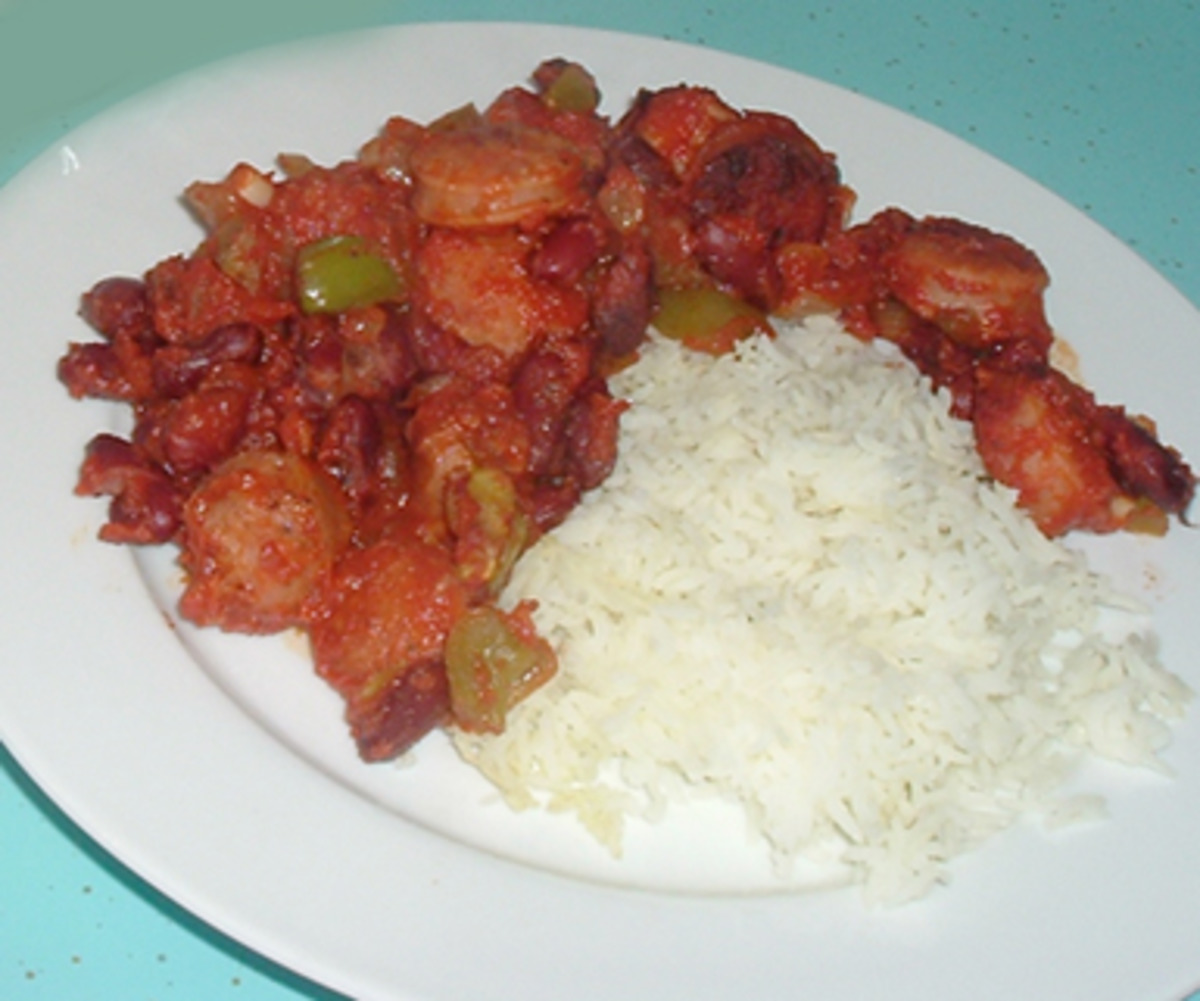 Creole Sausage & Bean Bake