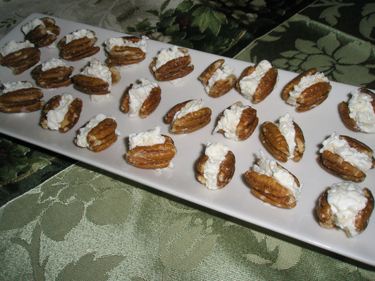 Cheese Stuffed Pecans