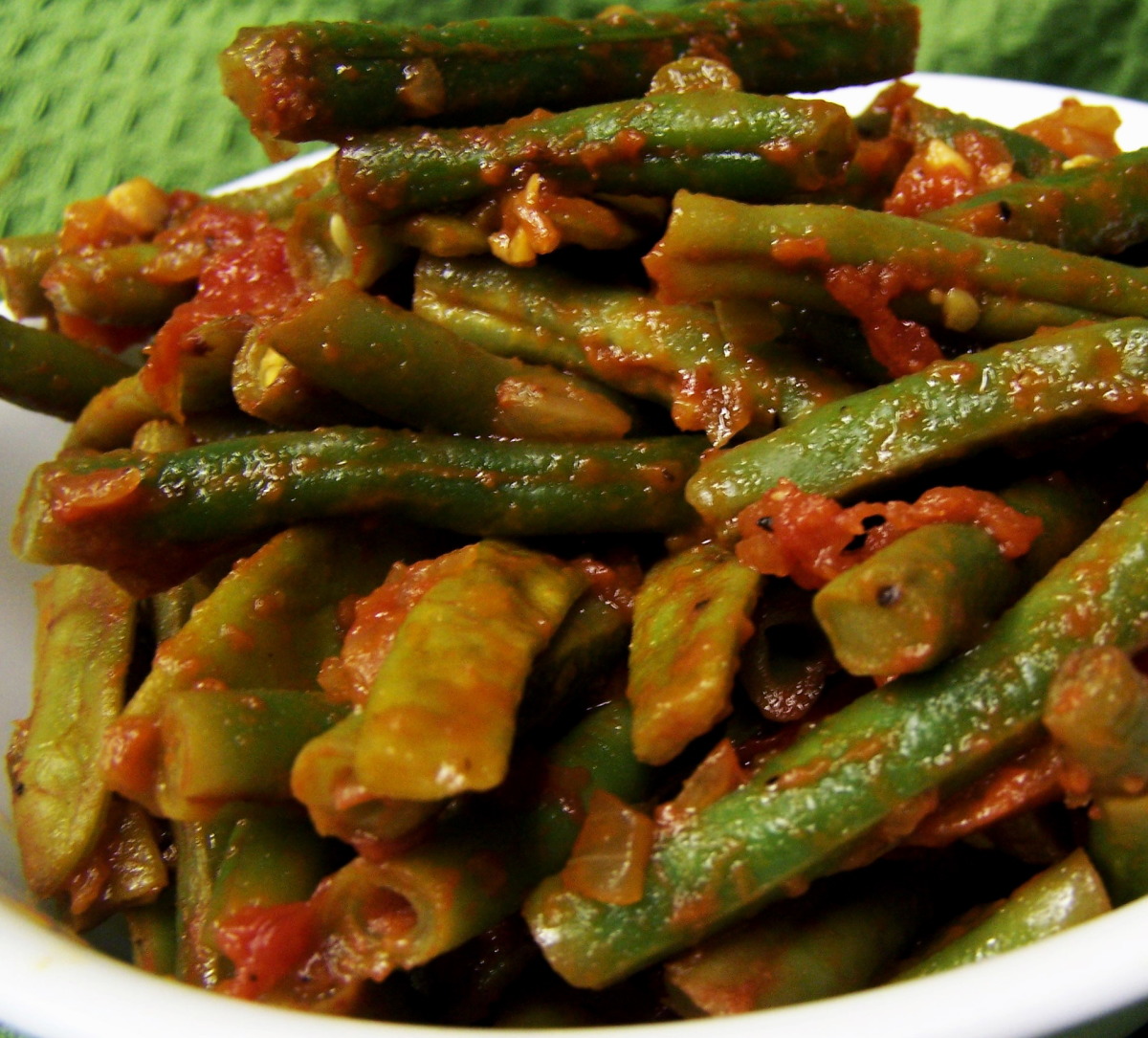 Green Beans in Tomato Salsa