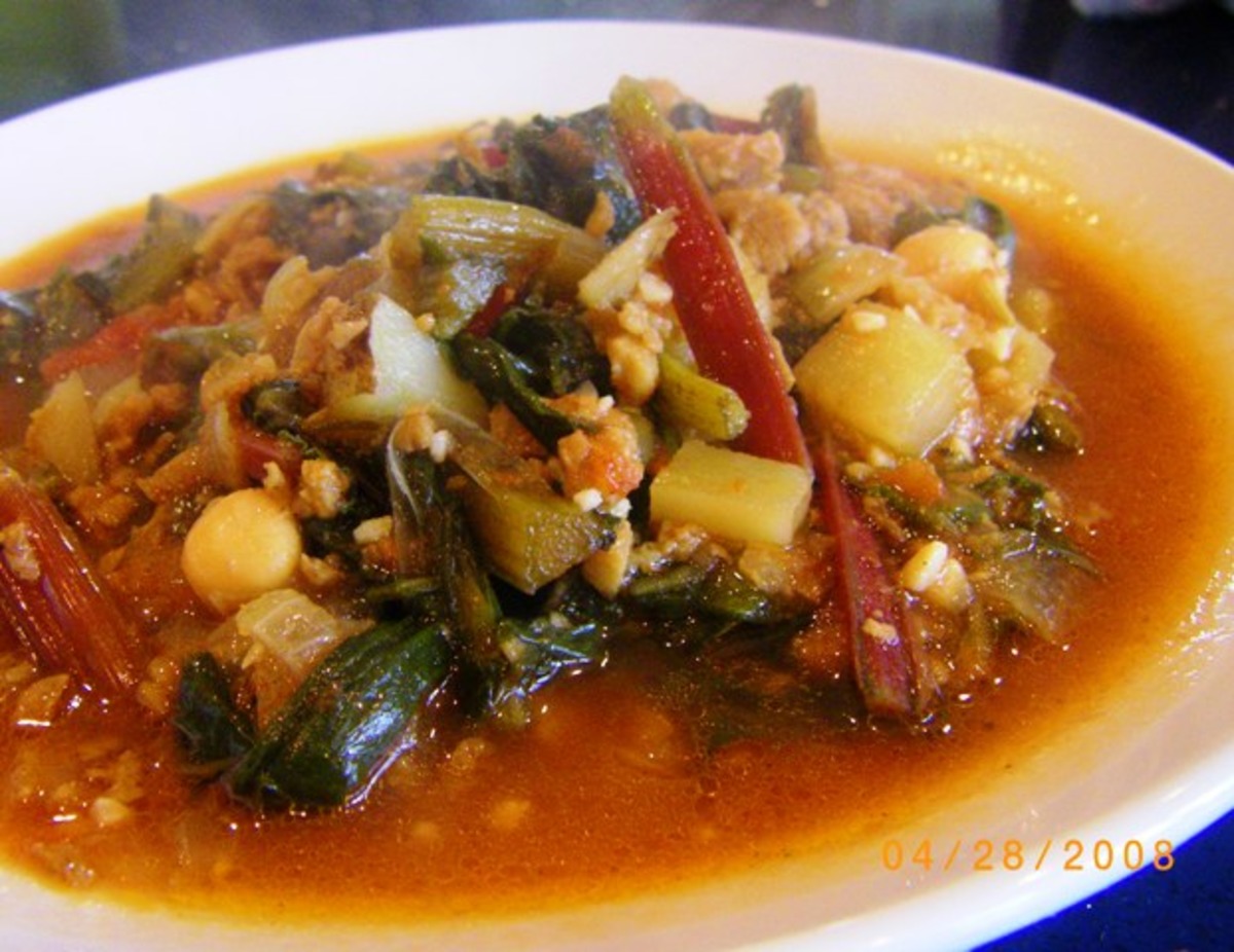 Portuguese Chourico and Kale Soup (Adapted from Rachael Ray)_image