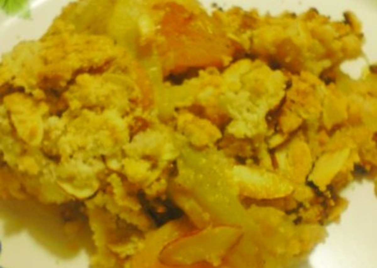 Apple, Apricot & Honey Crumble