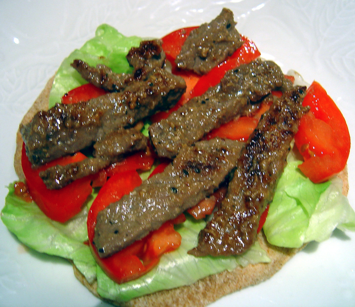 Korean-Inspired Beef in Pita Wraps image