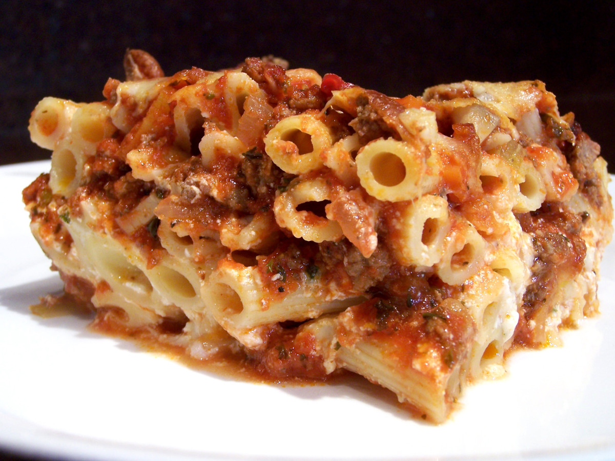 Baked Ziti With Thick Rich Meat Sauce Recipe - Food.com