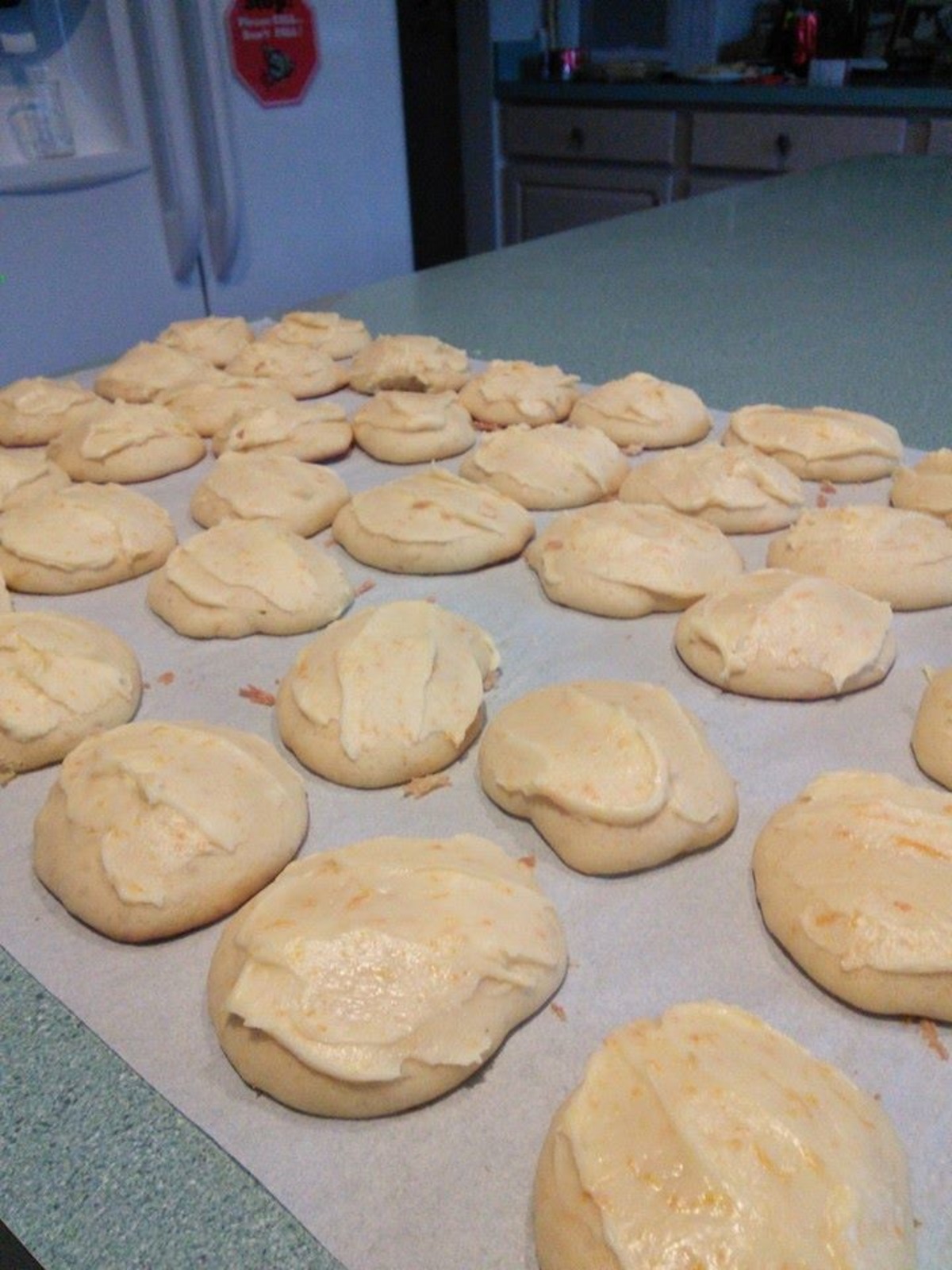 Fresh Orange Cookies With Orange Glaze