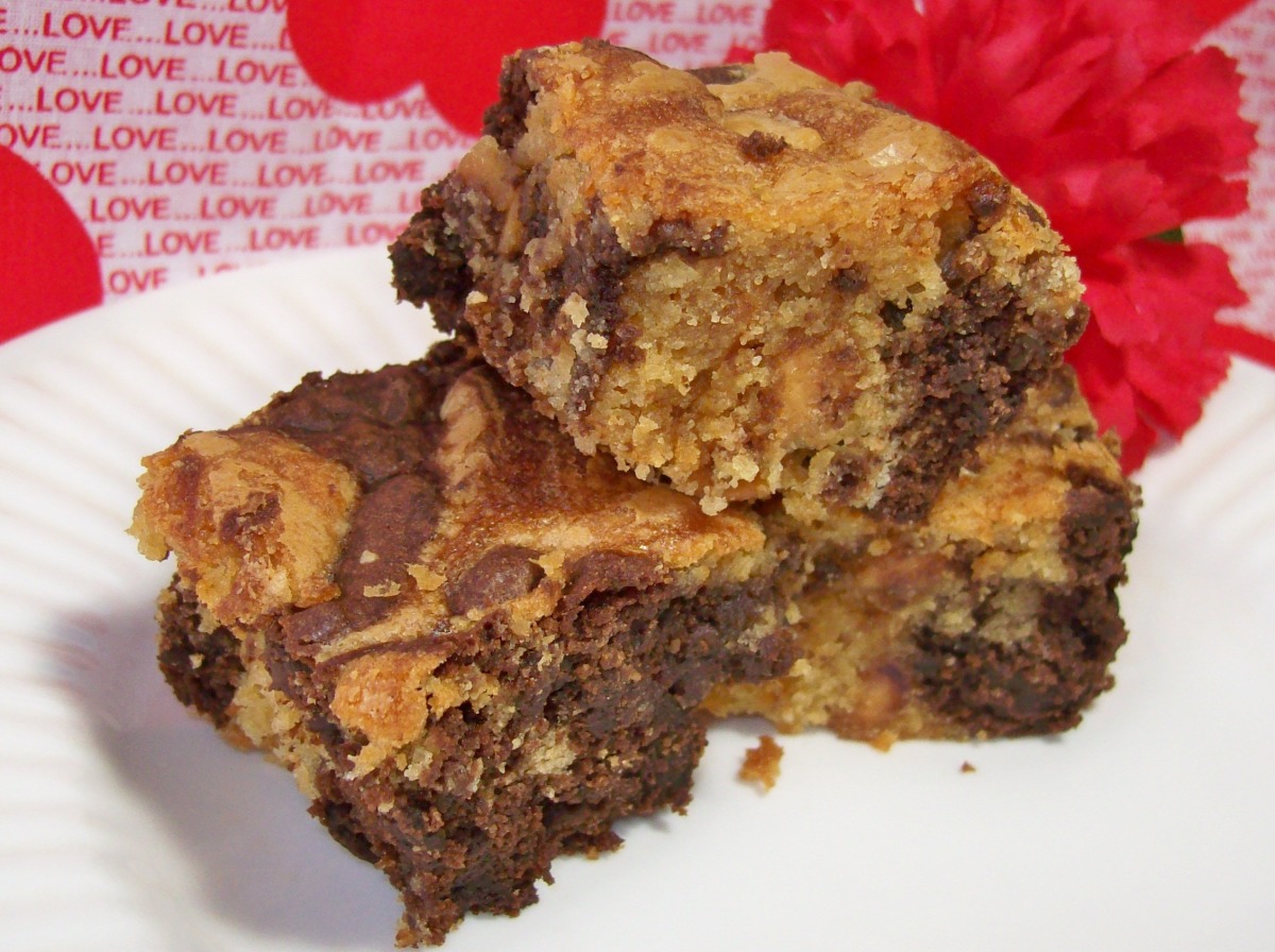 Peanut Butter Swirl Brownies image