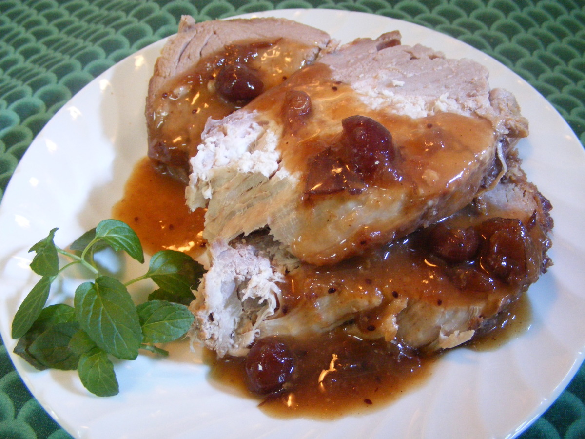 Crock Pot Cranberry Pork Roast and Gravy image
