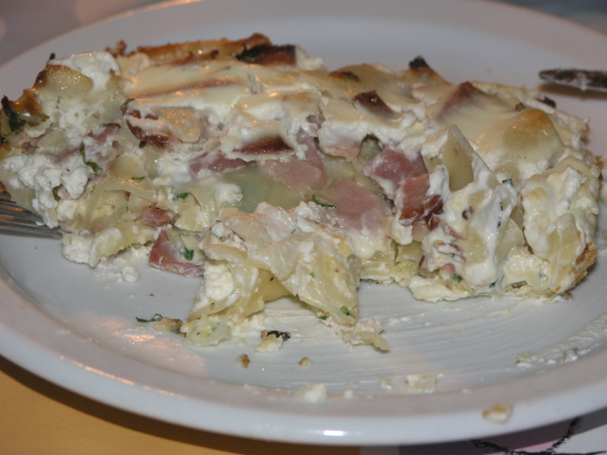 North Croatian Ham and Pasta Casserole (Krpice Sa Sunkom) image
