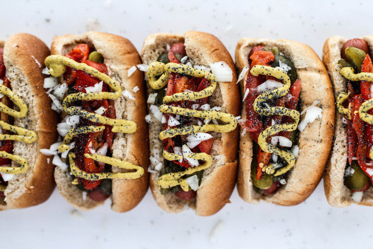 Chicago Style Hot Dogs - The Tipsy Housewife
