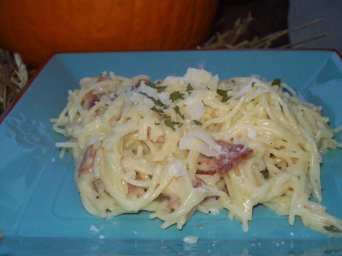 Low Fat Pasta Carbonara