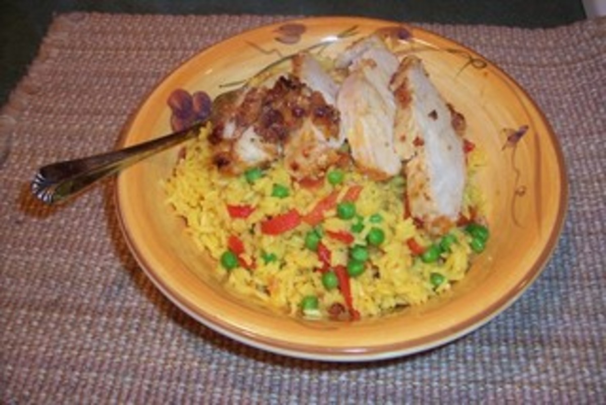 Cuban Chicken With Yellow Rice image