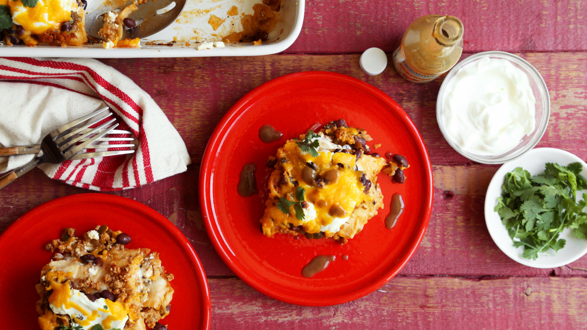 Ground Turkey Tortilla Casserole