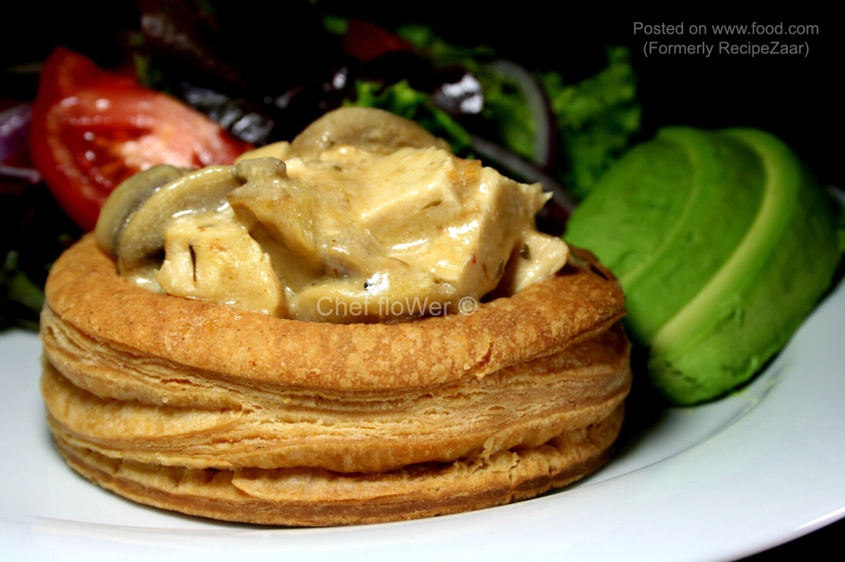 Chicken Avocado and Mushroom Vol-Au-Vents