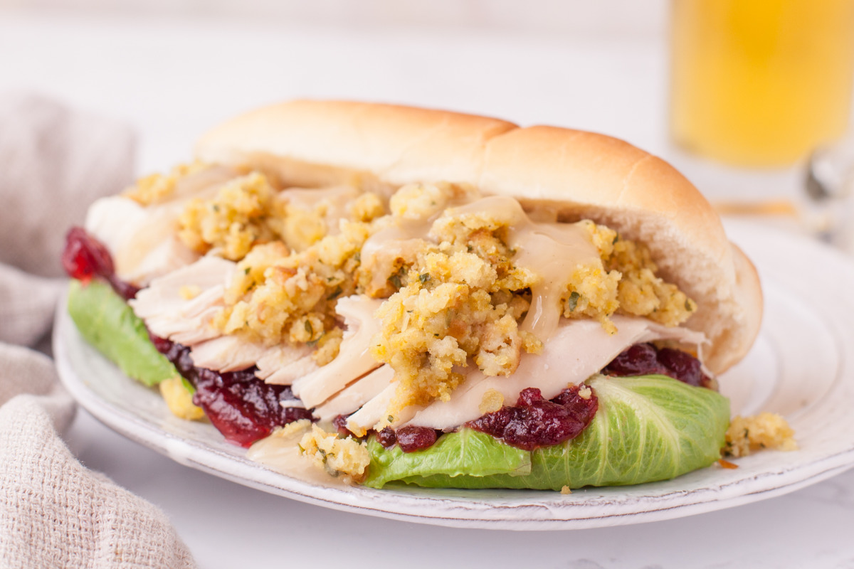 Thanksgiving Leftovers Pilgrim Sandwich